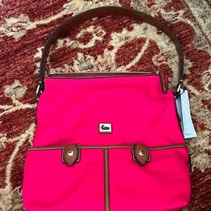 New Dooney & Bourke Fuchsia Bag with Pouch